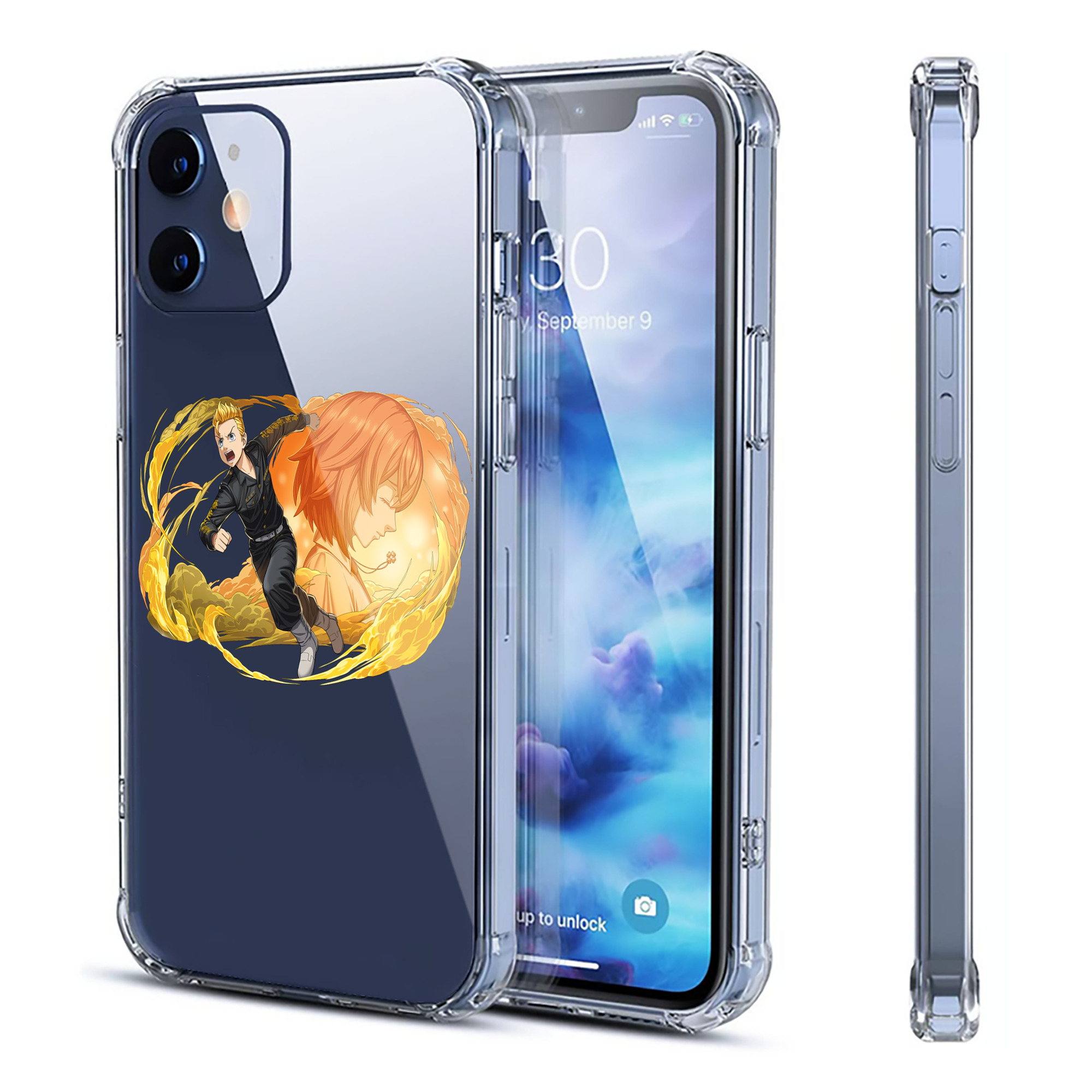（画像用） 東京リベンジャーズ Tokyo Revengers 【iPhone 12シリーズ対応】透明スマホケース（クリアソフトケース）